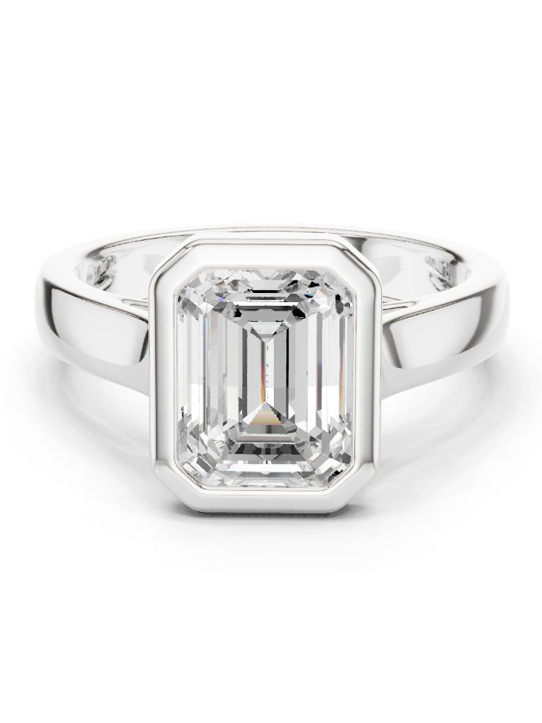 Huge 5ct Emerald Cut Igi Certified Lab Grown Diamond Engagement | Wedding Ring
